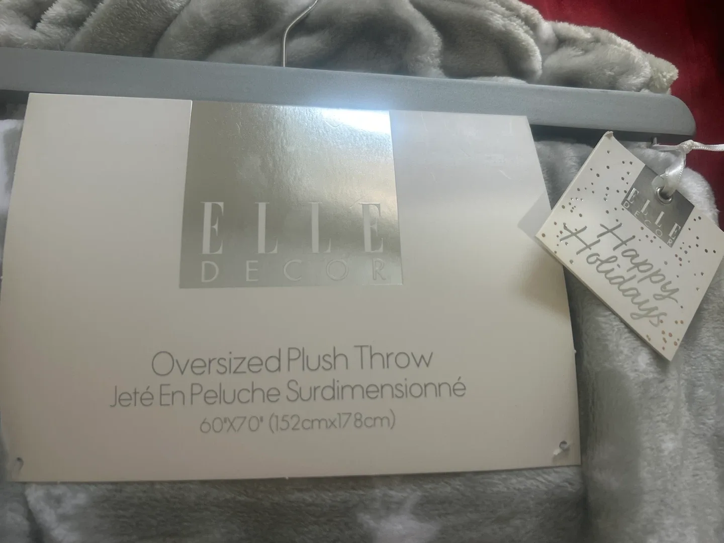 ELLE Decor Oversized Plush Throw Blanket 60x70 image indicator(2)