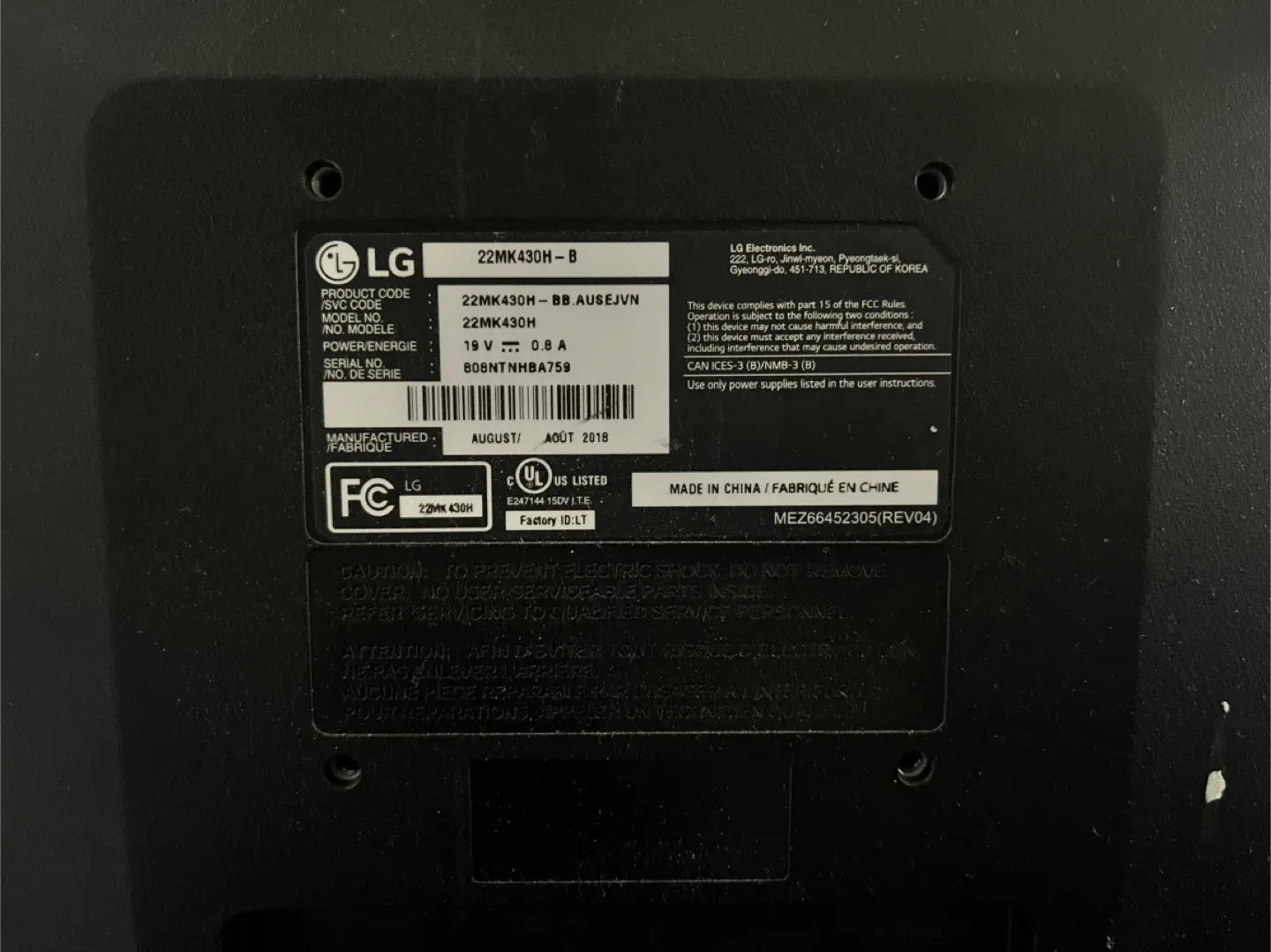 LG 22MK430H-B 22-inch Monitor