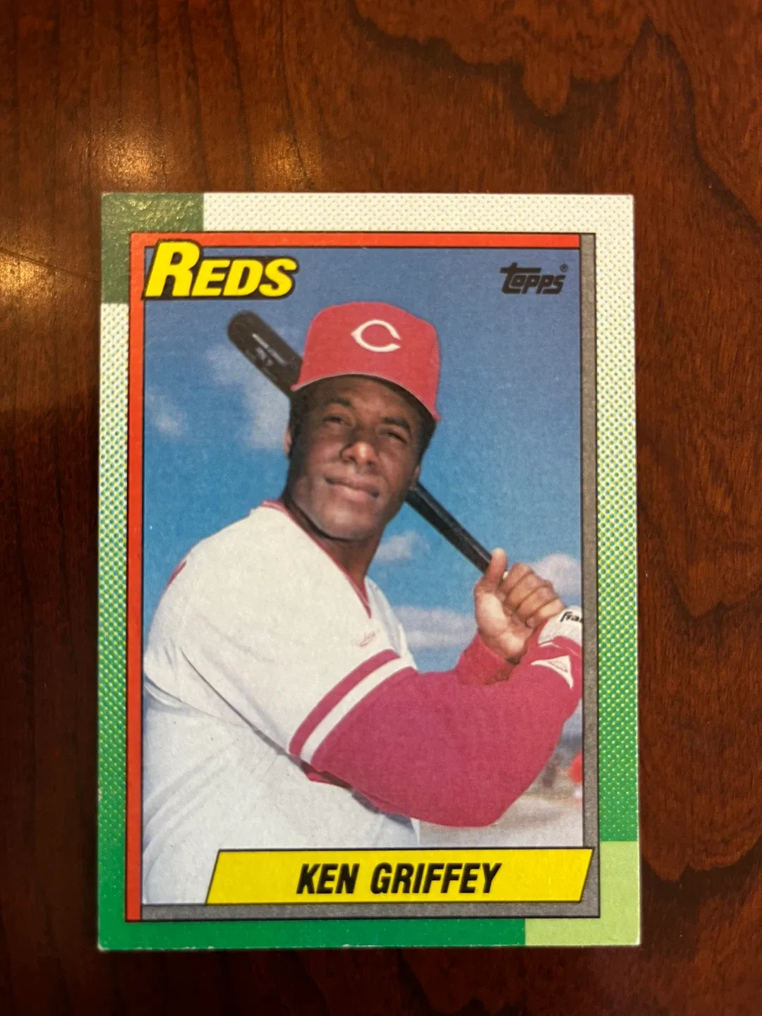1990 Topps Ken Griffey Cincinnati Reds #581 Baseball Card