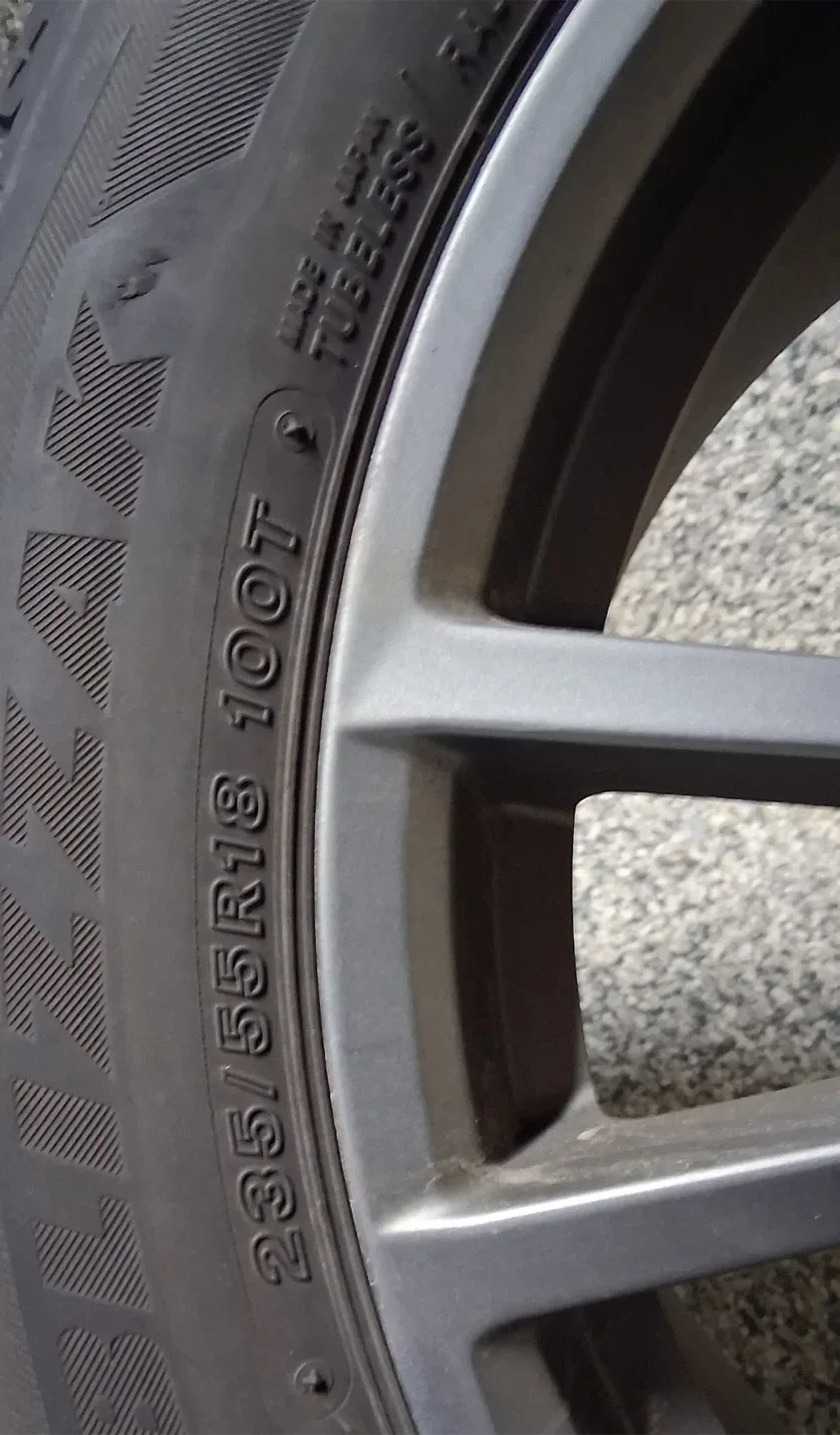 Bridgestone 235/55R18 Tire & Mercedes Rim image indicator(2)