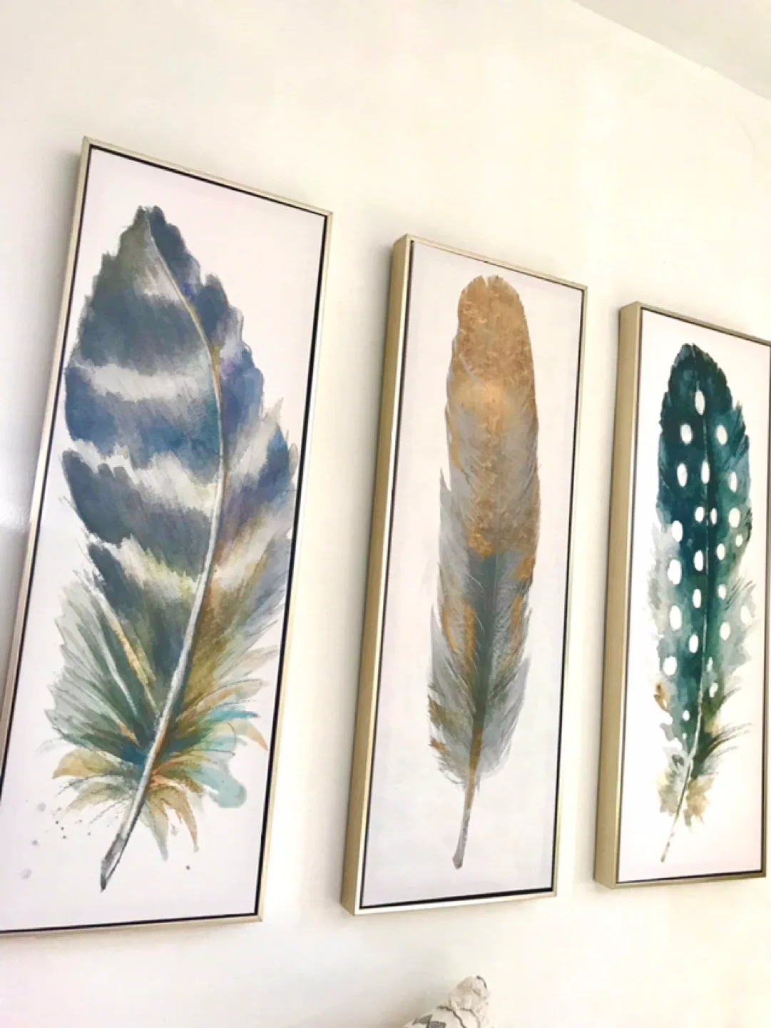 Feather Wall Art - Set of 3
