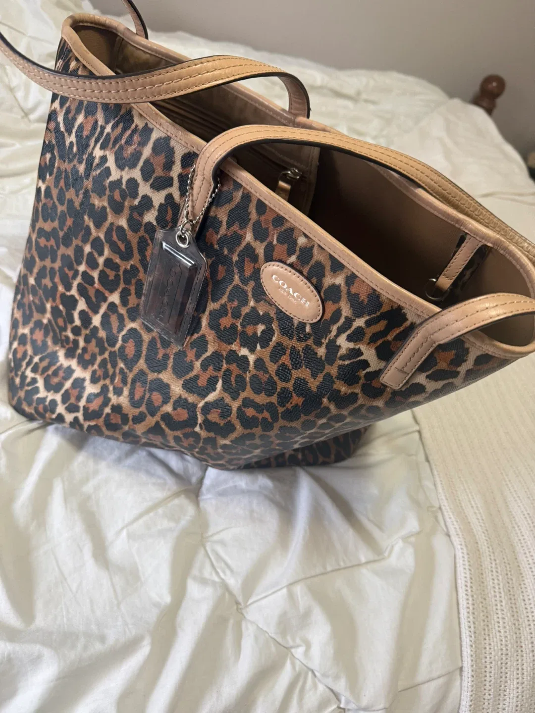 Coach Leopard Print Tote Bag