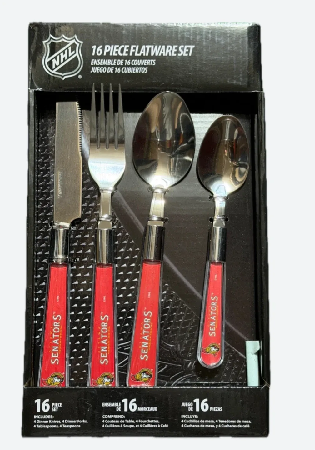 NHL Ottawa Senators 16-Piece Flatware Set - New!
