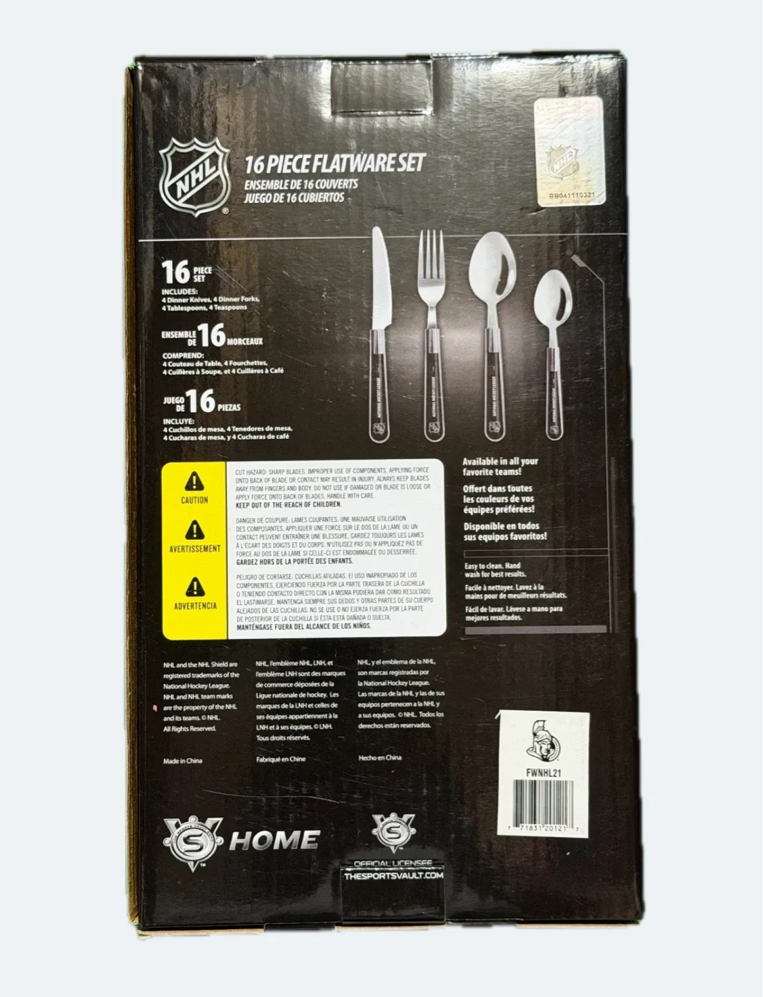 NHL Ottawa Senators 16-Piece Flatware Set - New! image indicator(2)