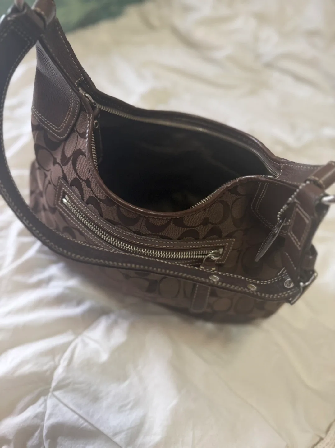 Coach Hobo Bag - Brown Signature Canvas image indicator(4)