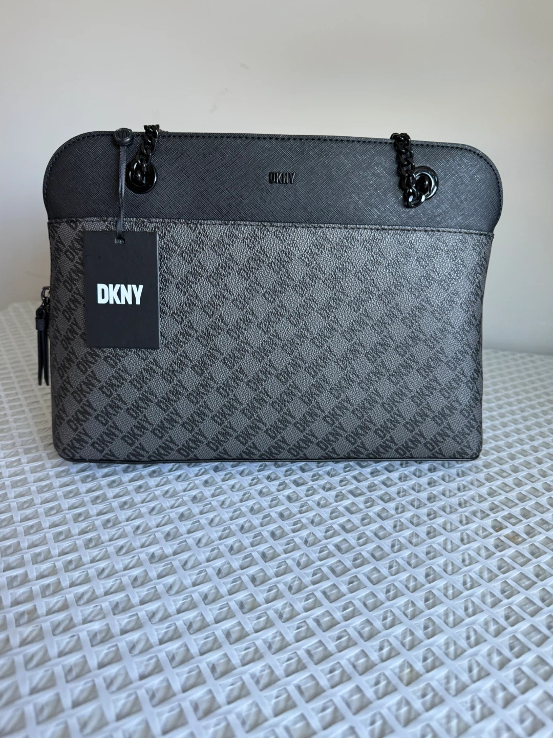 DKNY Bryant Top Zip Shoulder Bag - Gray