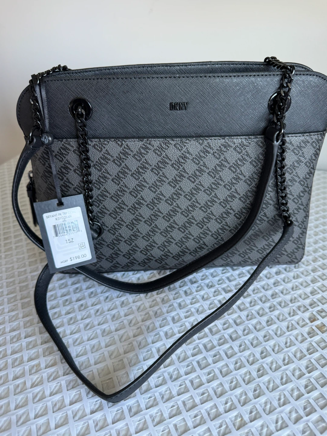 DKNY Bryant Top Zip Shoulder Bag - Gray - photo 3