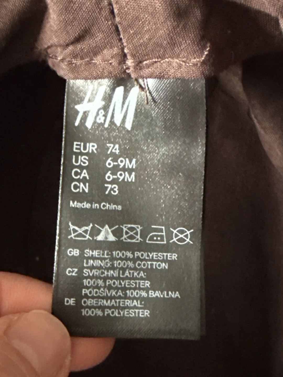 H&M Brown Corduroy Fedora Hat, Size 6-9M image indicator(3)