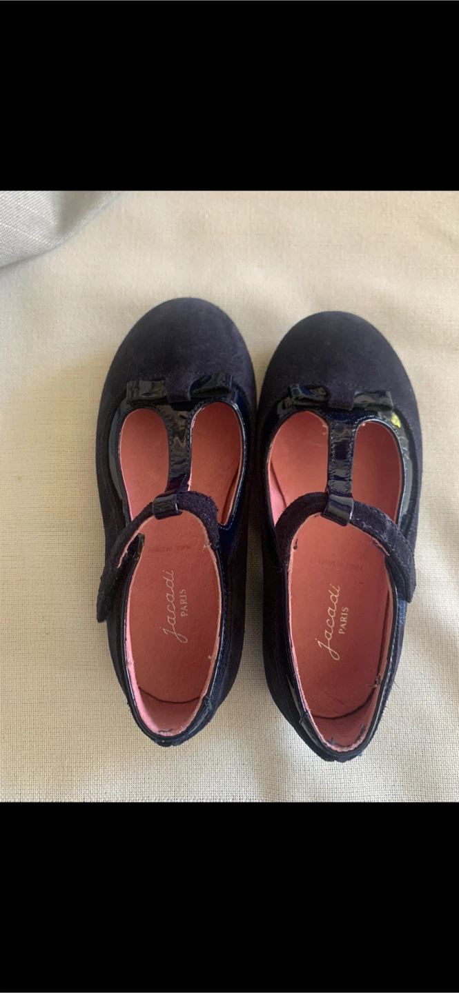 Jacadi Paris Girls Navy Blue Shoes Size 26