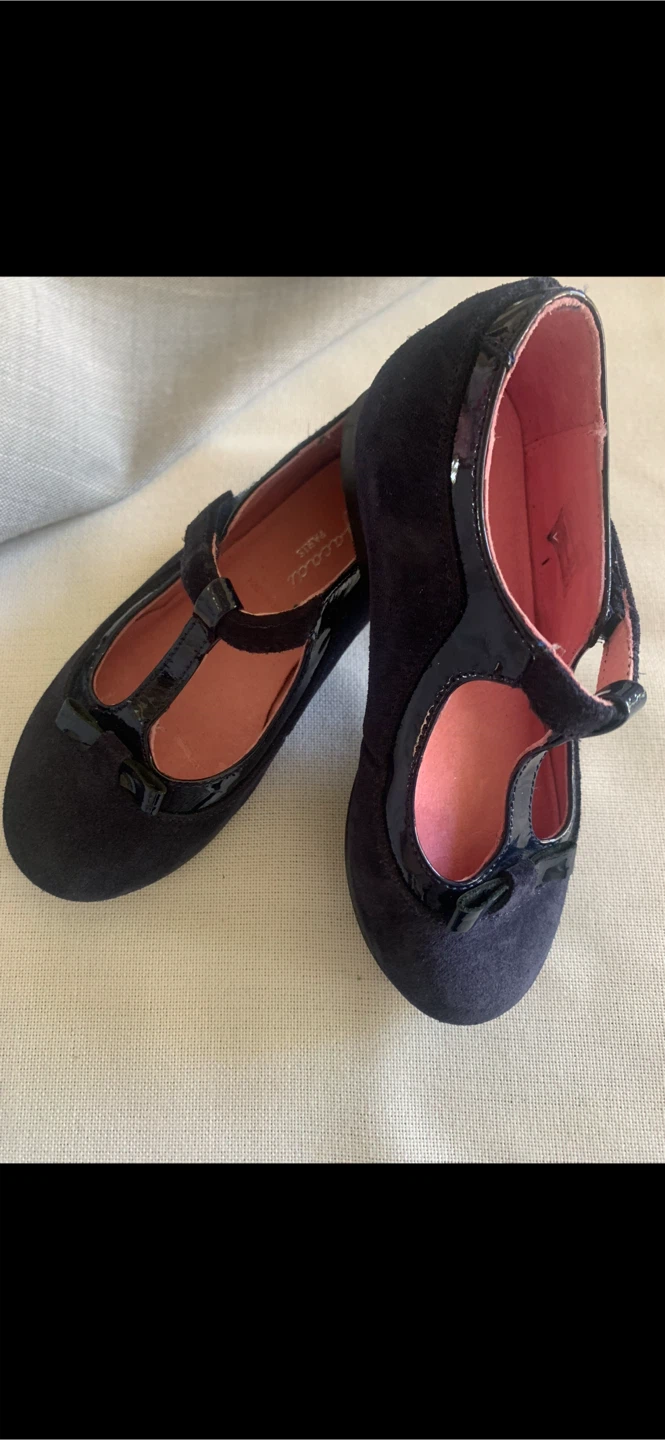 Jacadi Paris Girls Navy Blue Shoes Size 26 - photo 4