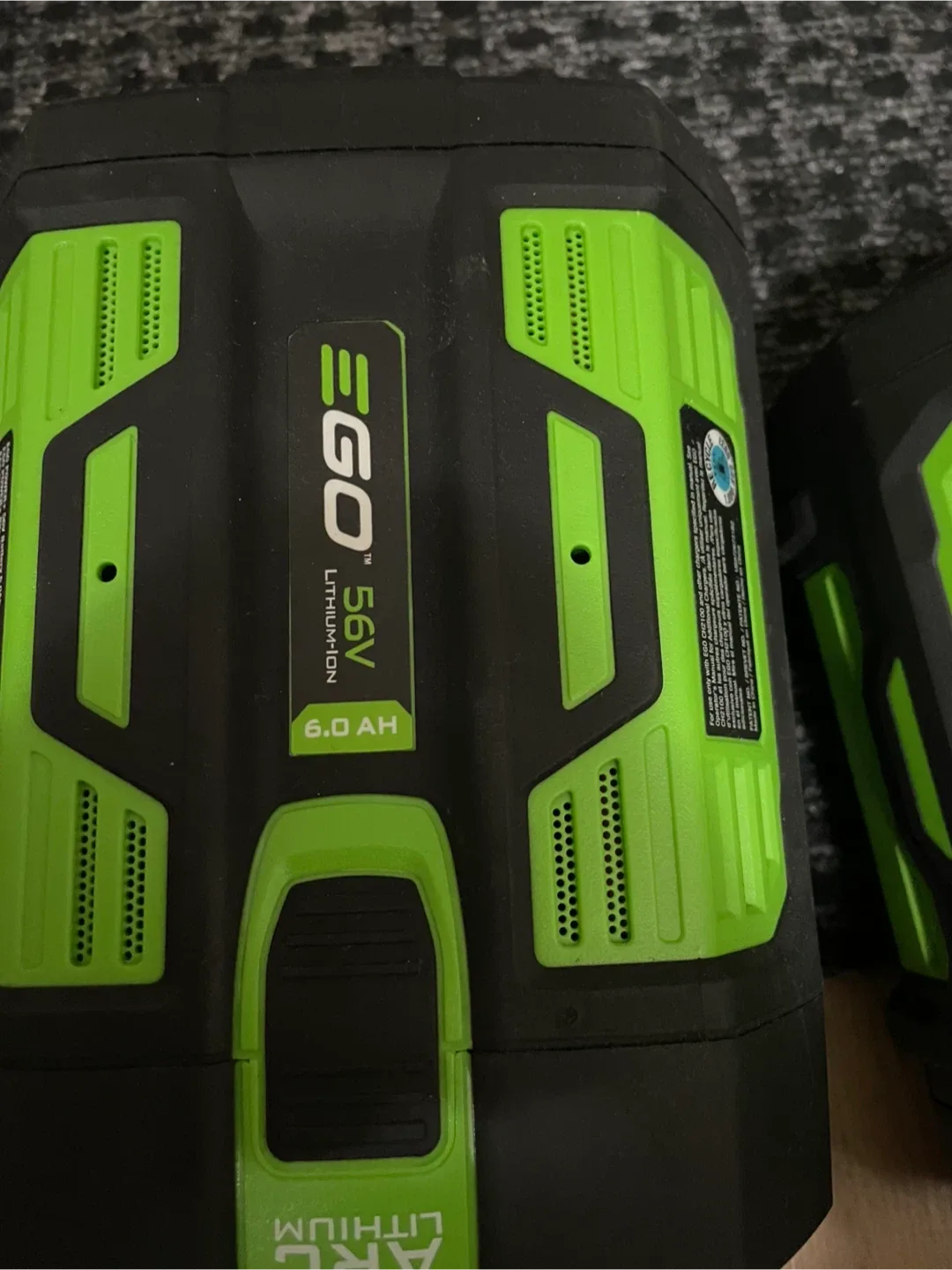 EGO lawnmower, snow blower and 2 56V Battery & Charger