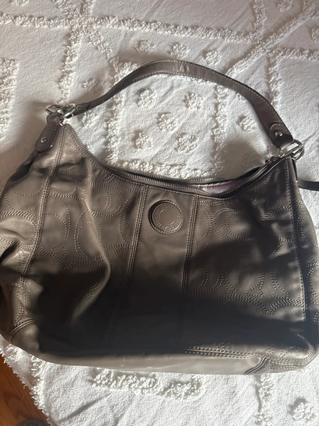 Coach Leather Hobo Bag