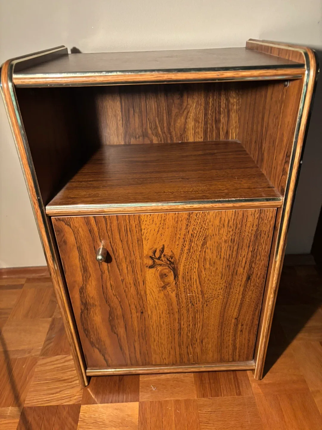 Vintage 80’s Nightstand with Cabinet (Palliser Style)