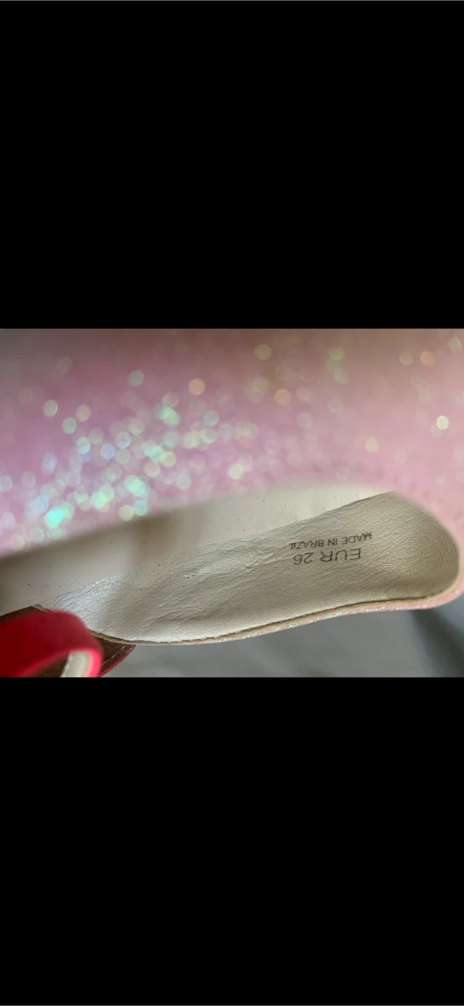 Sophia Webster Mini Pink Glitter Butterfly Shoes Size 9 - photo 5