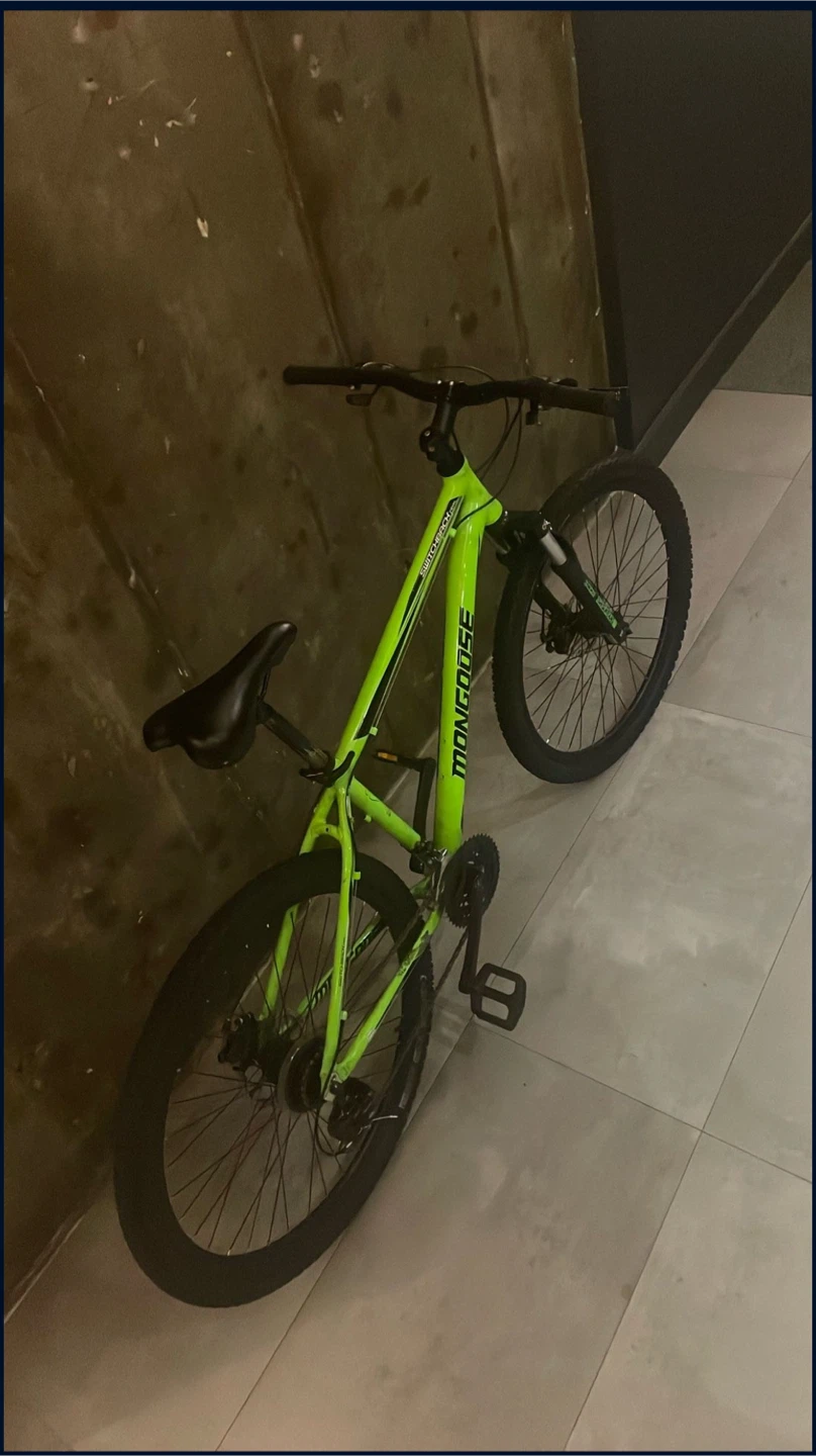 Mongoose Switchback Trail Bike - Green with free locker