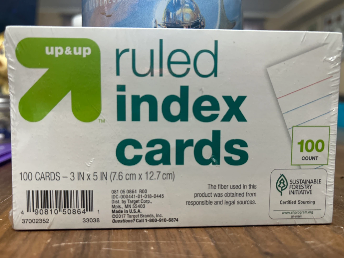 *Free* New Up&Up Ruled Index Cards - 100 Count