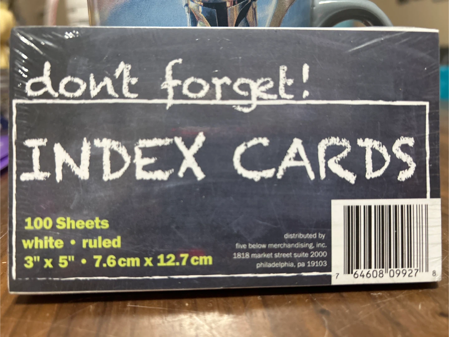 *Free* New Don't Forget! Index Cards - New