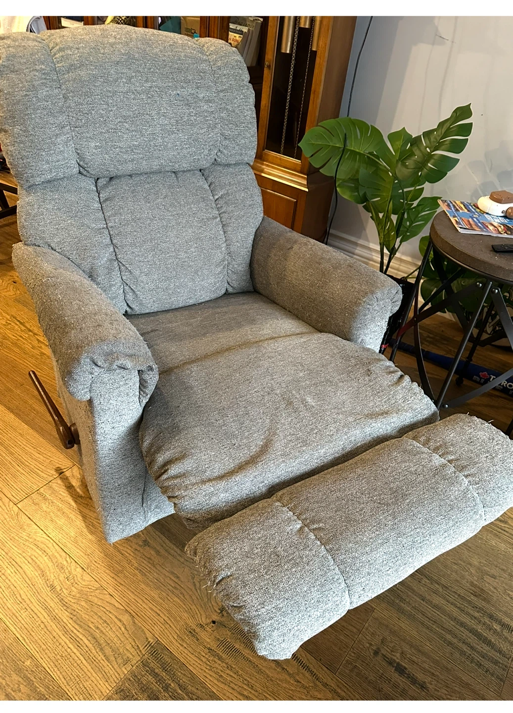 Lazy- Boy Grey Recliner Chair