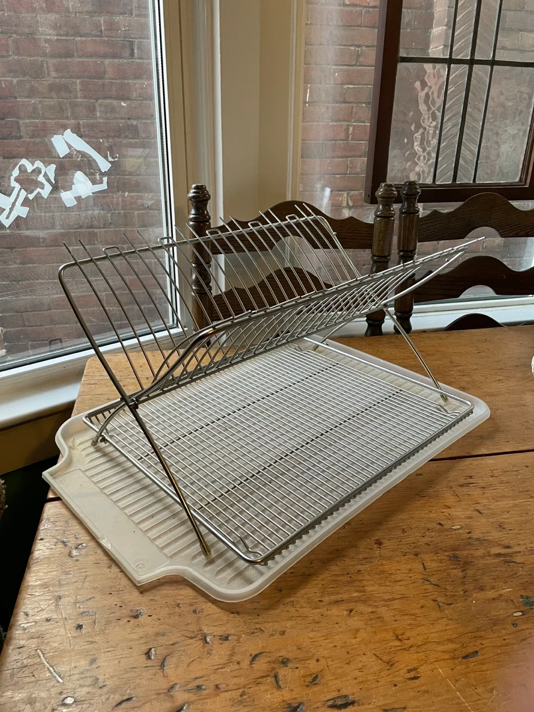 IKEA stainless steel dish rack - vintage