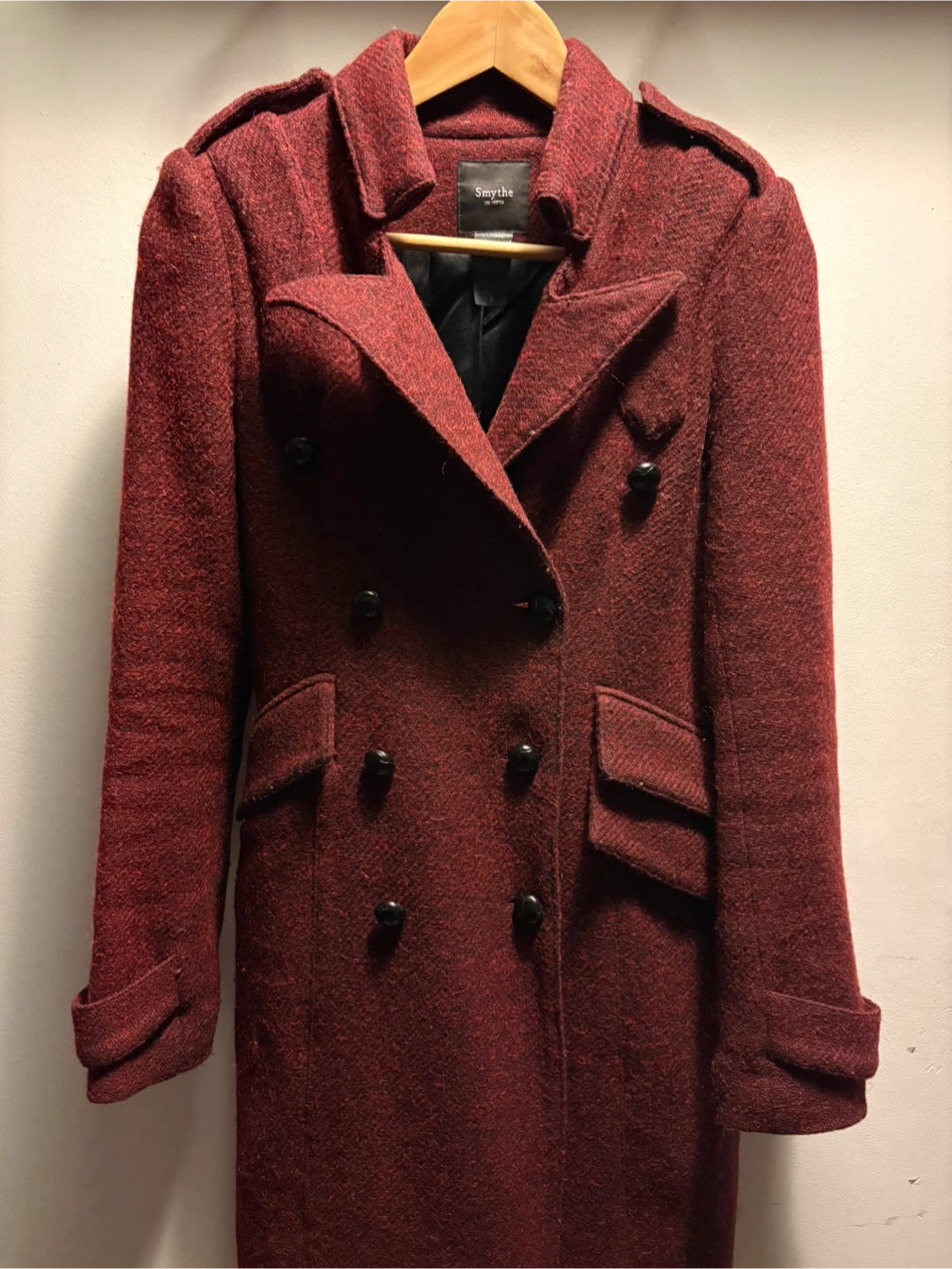 Smythe Les Vestes Wool Blend Coat - Size 6