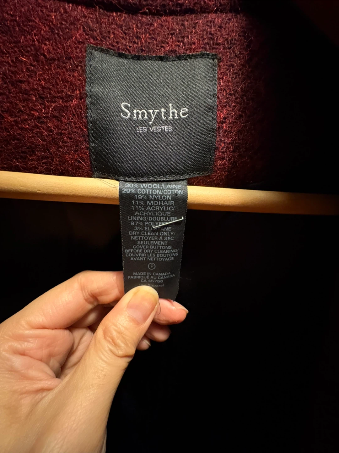Smythe Les Vestes Wool Blend Coat - Size 6 - photo 5