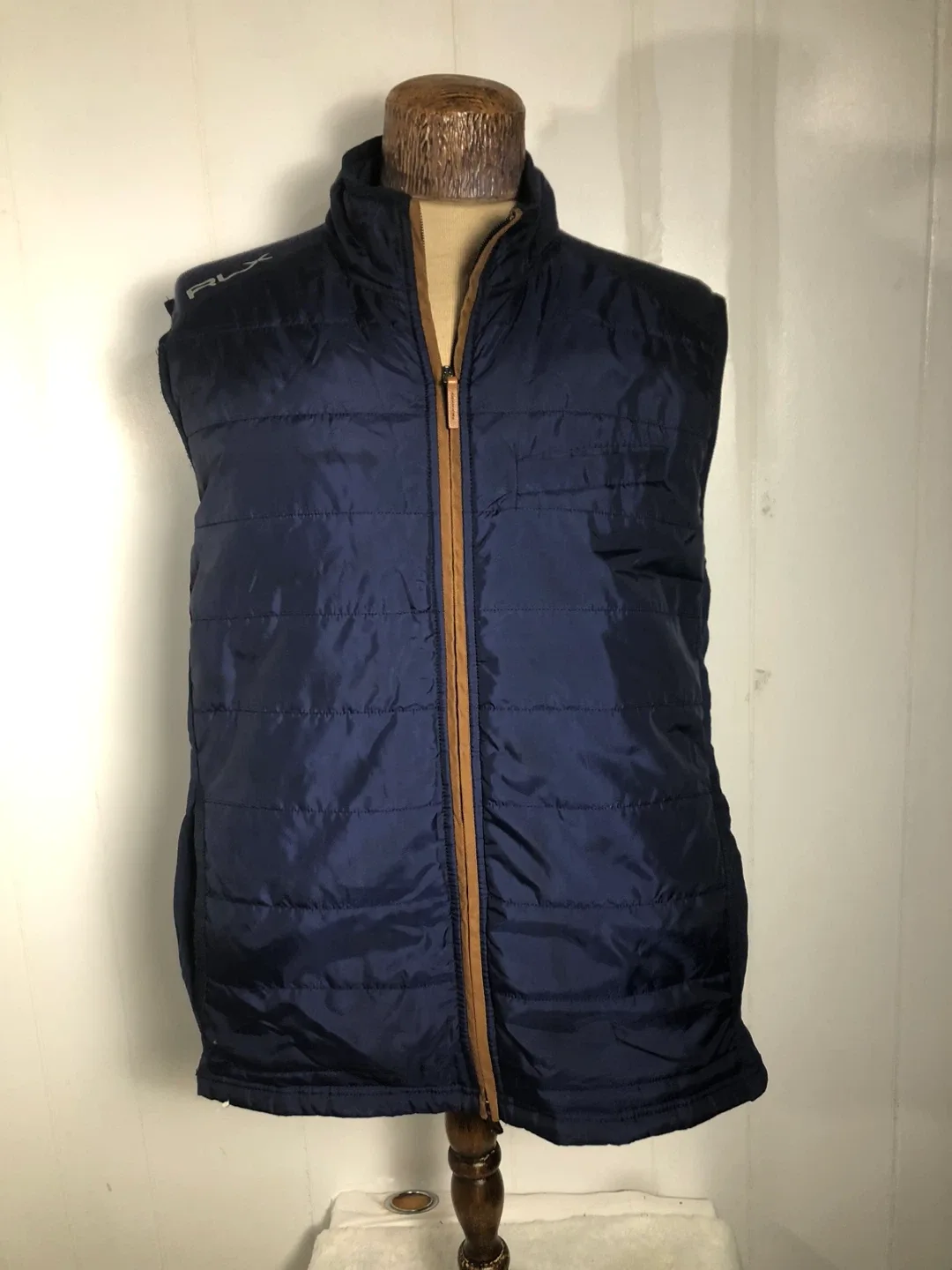 Women’s Blue Vest. Size Large. Ralph Lauren.