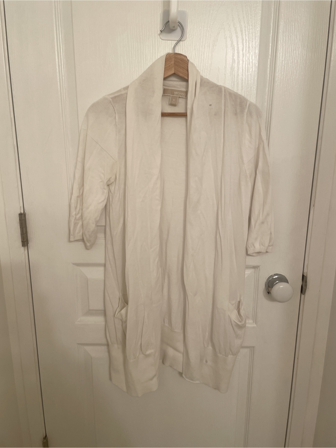 Michael Kors White Cardigan - Size M