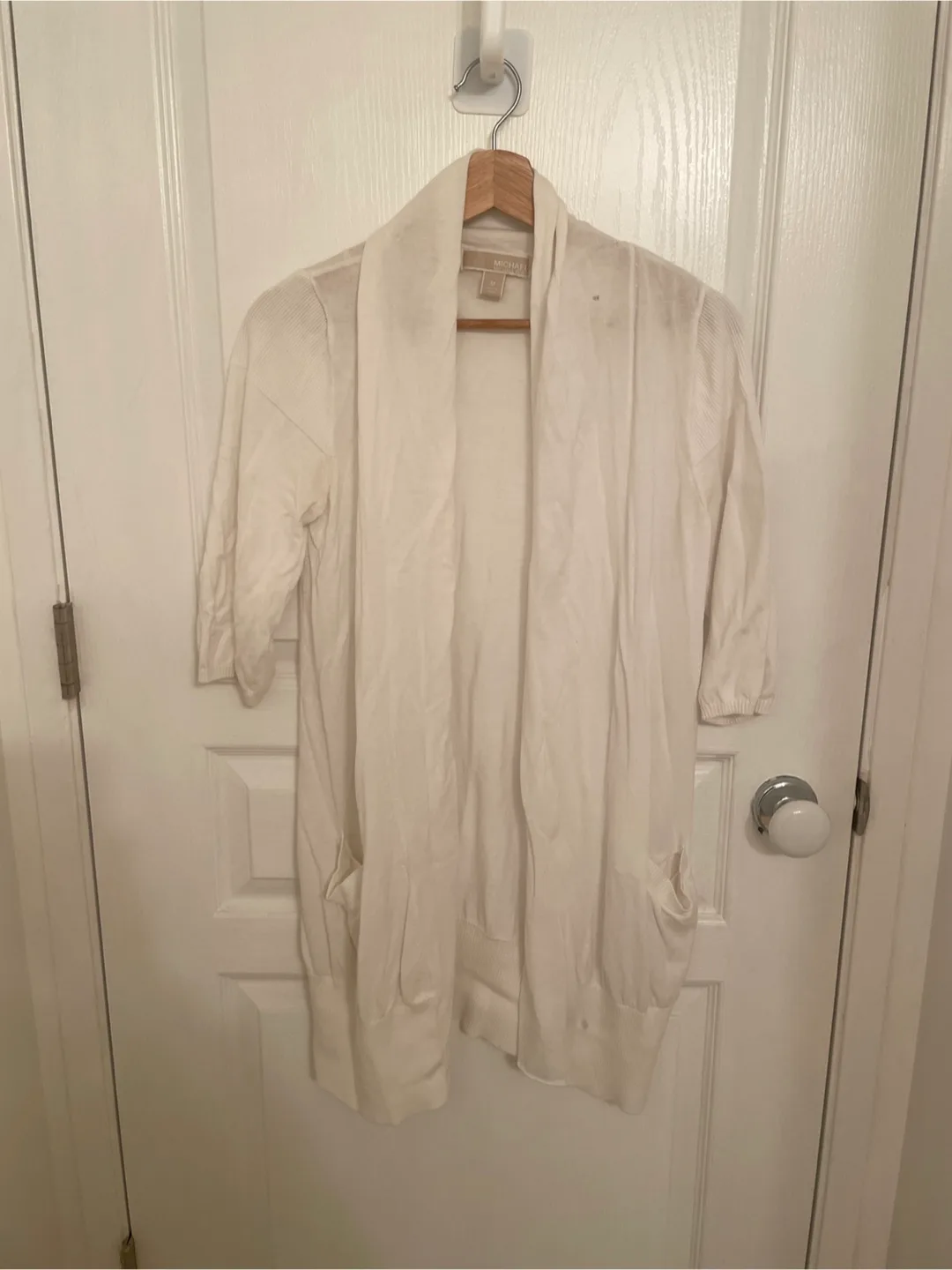 Michael Kors White Cardigan - Size M