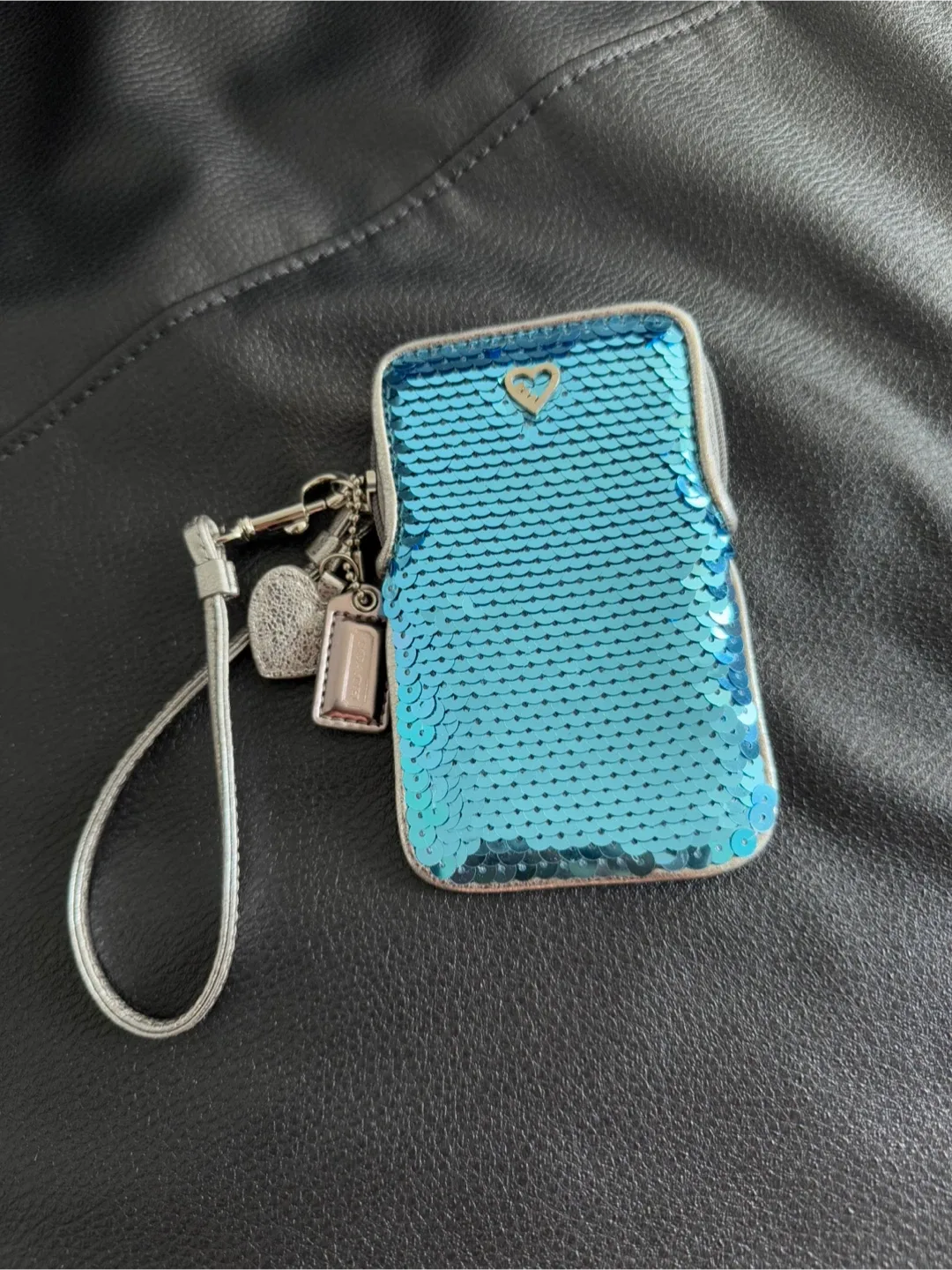 Coach Sequin Wristlet