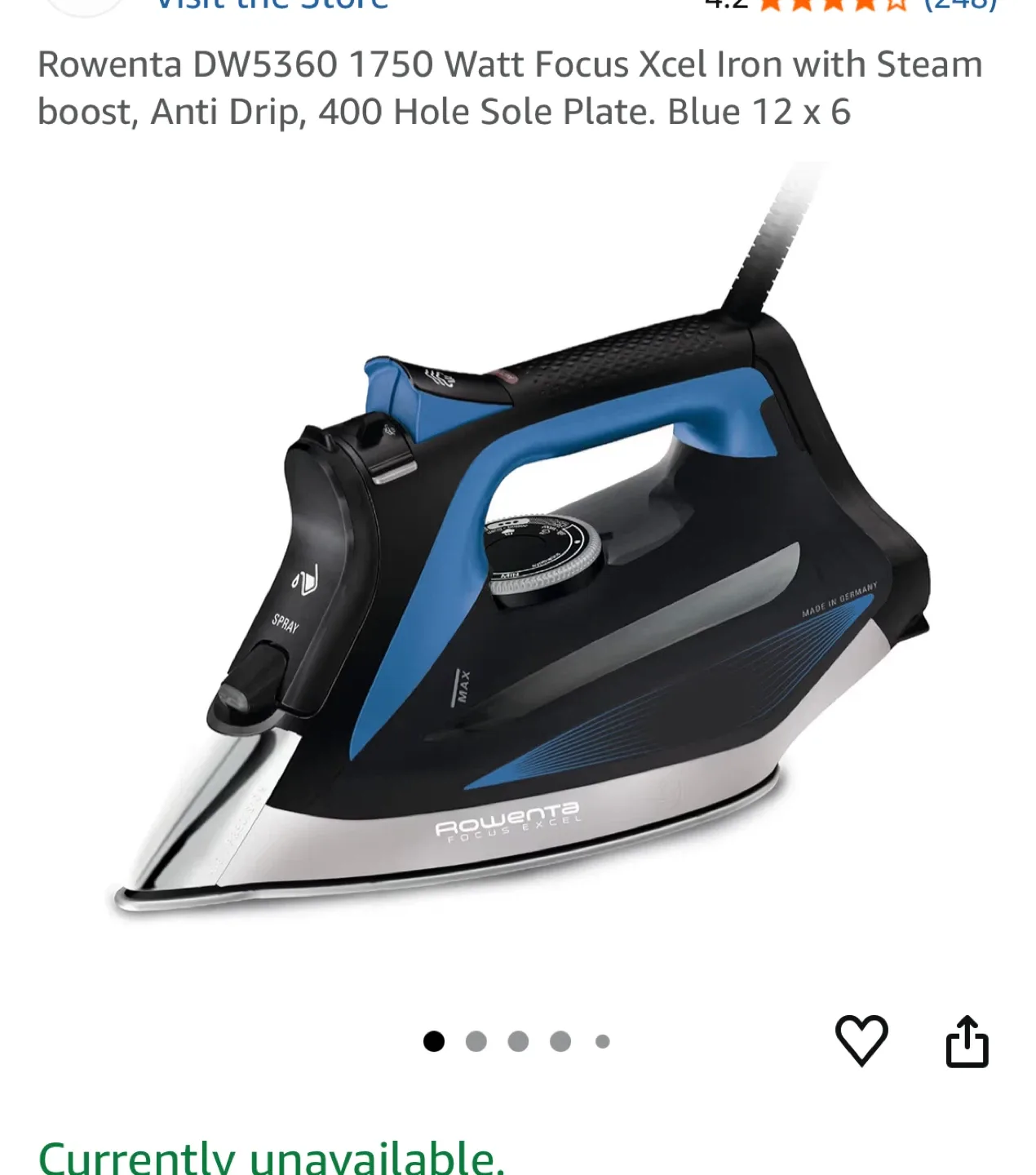 MUST‼️GO✅Rowenta DW5360 Focus Xcel Iron