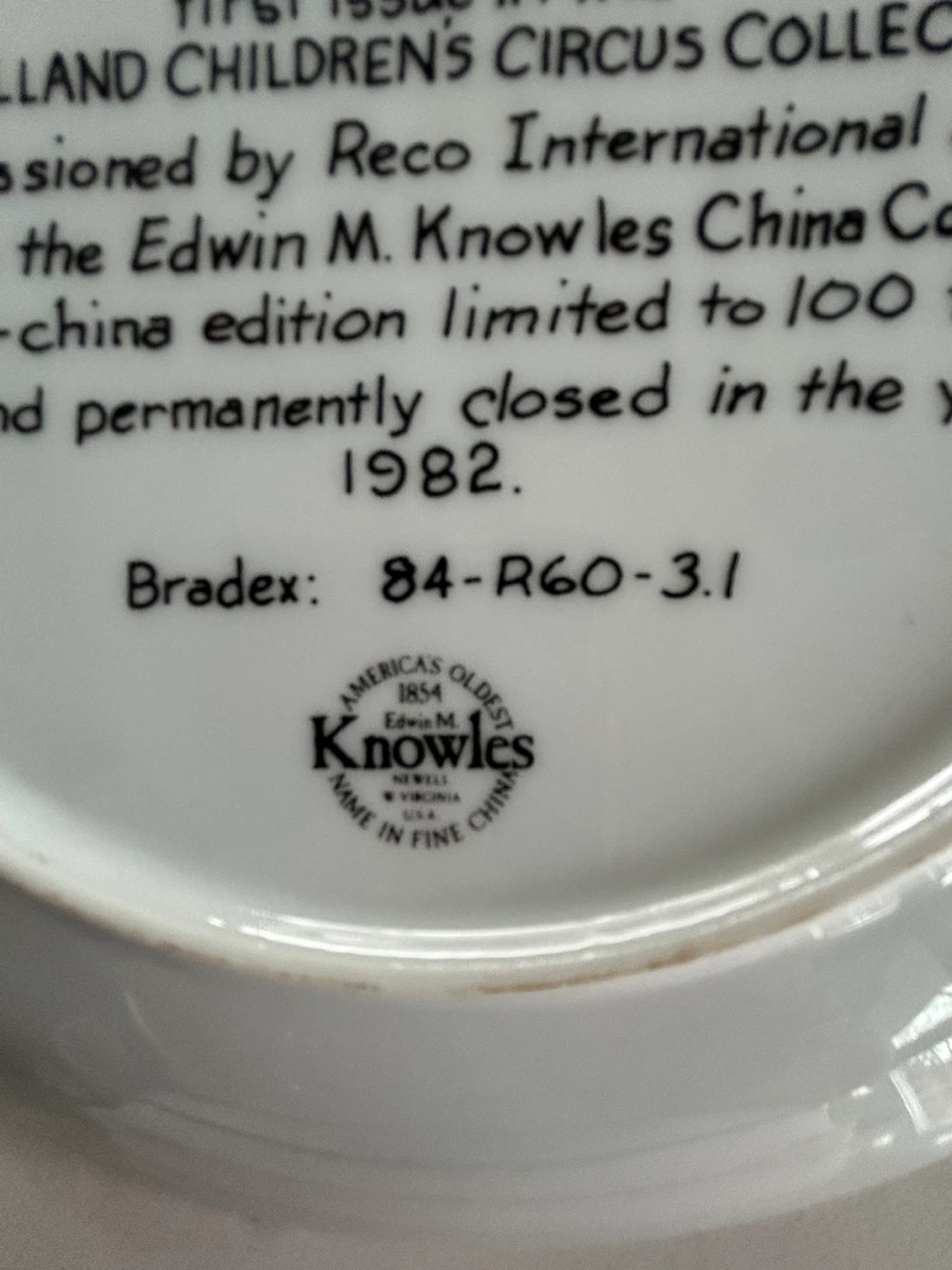 Reco "Tommy the Clown" Plate - photo 3