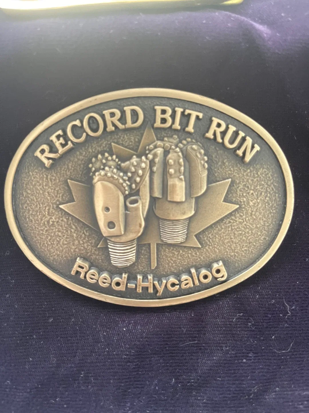 Reed-Hycalog Record Bit Run Belt Buckle