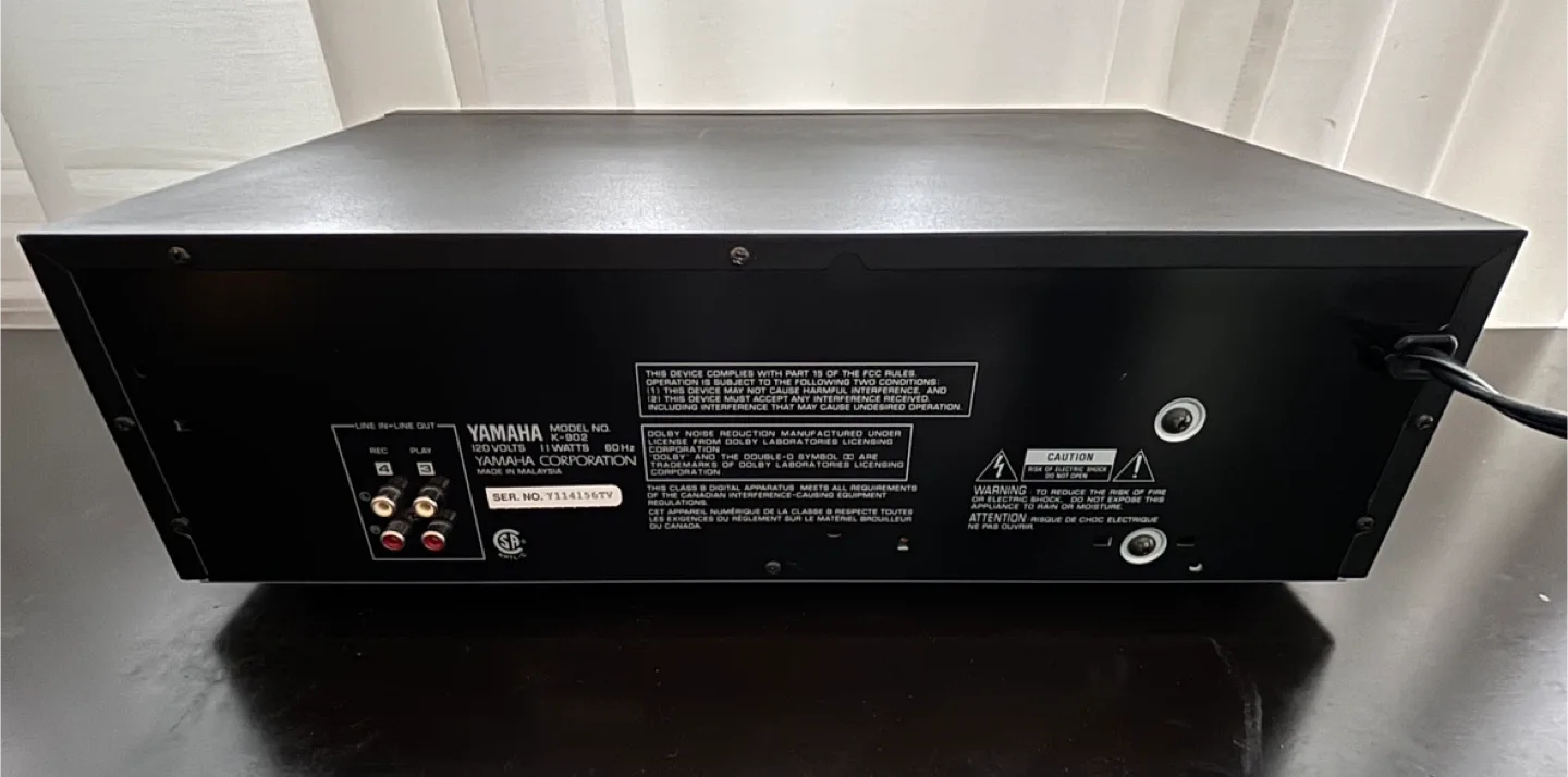 Yamaha Natural Sound Stereo Double Cassette Deck K-902 image indicator(9)