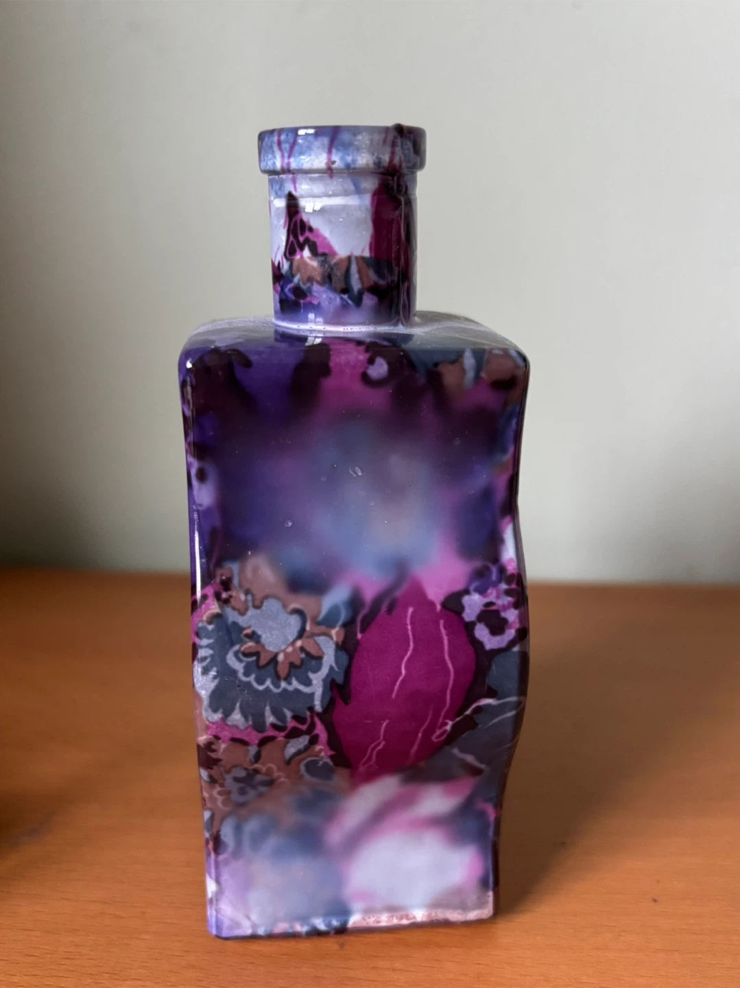 Purple Floral Decorative Vase - photo 3