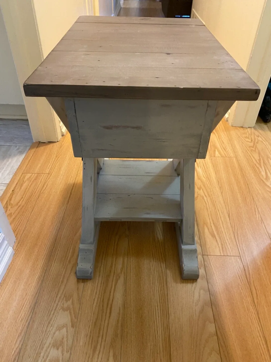 Rustic Wood End Table with Drawer image indicator(5)