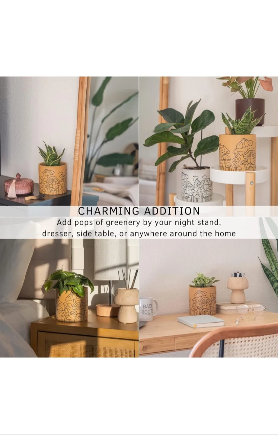 Mushroom Design Planter  2 for $35 image indicator(7)