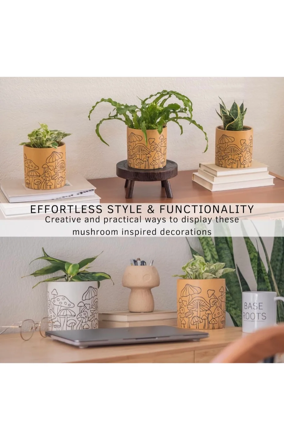 Mushroom Design Planter  2 for $35 image indicator(6)