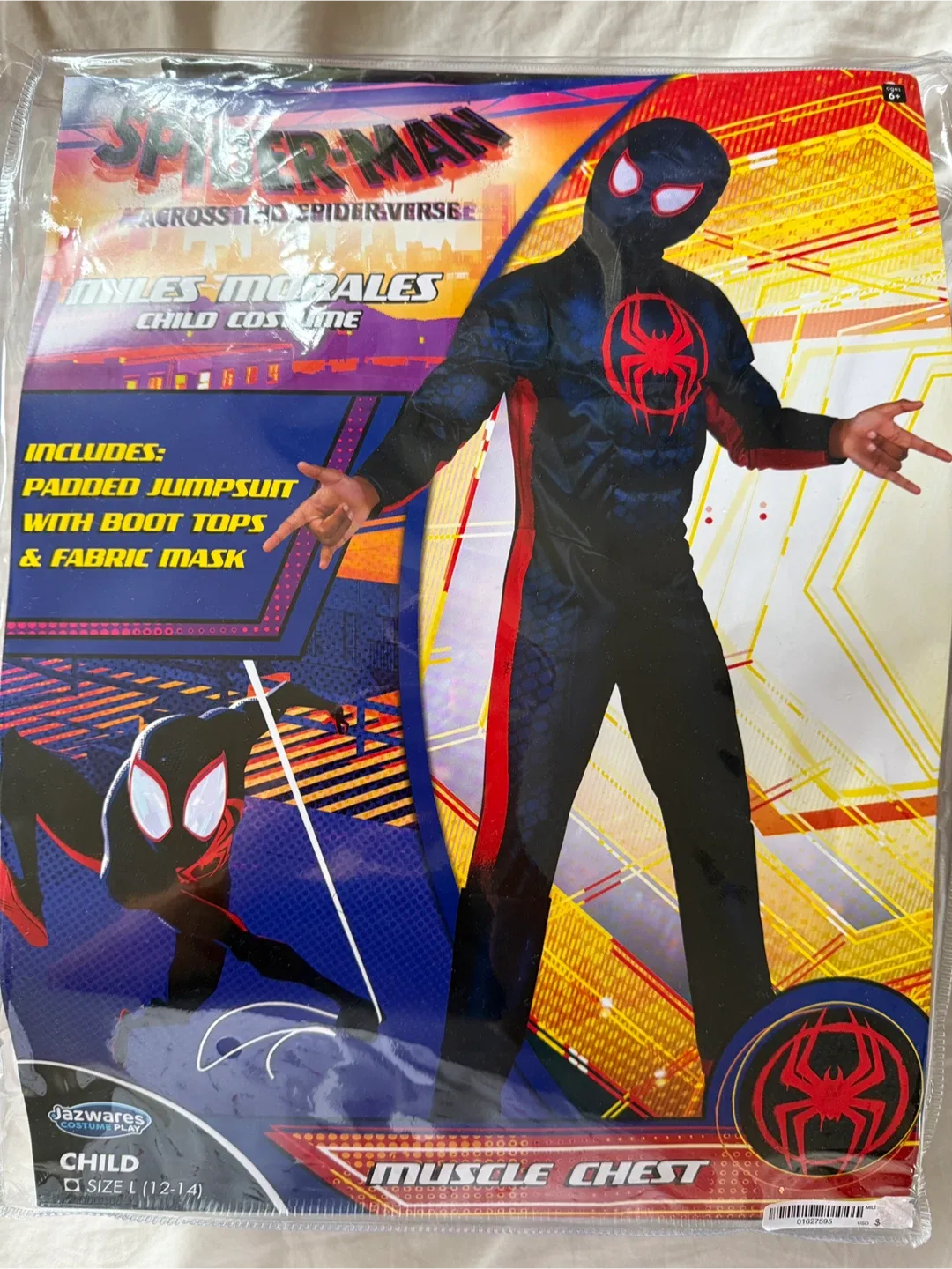 Miles Morales Spider-Man Costume - Child Size L (12-14)