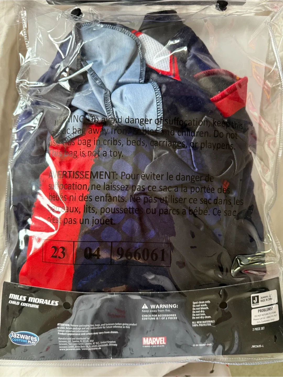 Miles Morales Spider-Man Costume - Child Size L (12-14) image indicator(5)