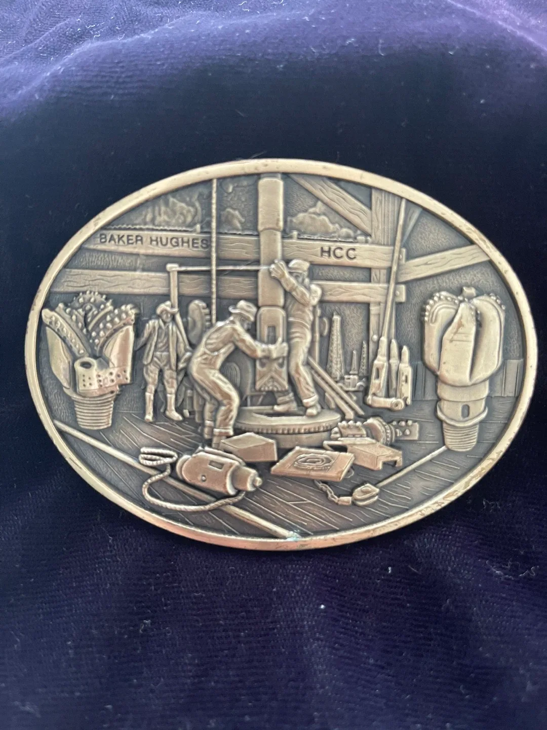 Baker Hughes Solid Brass Belt Buckle