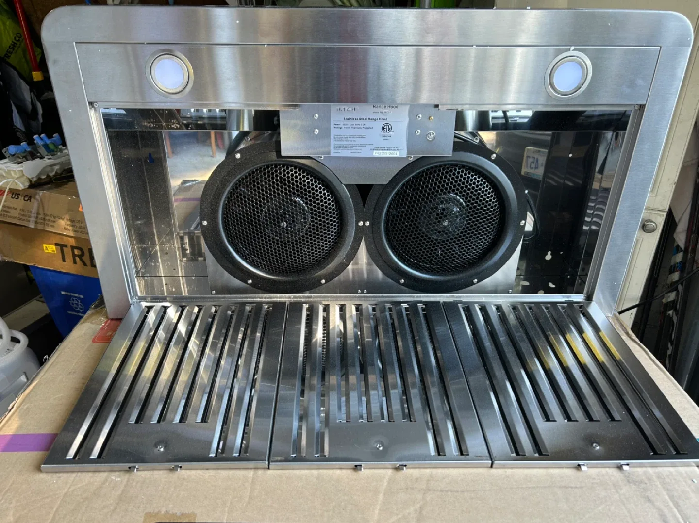 36 in iKTCH Range Hood - Stainless Steel 900 cfm