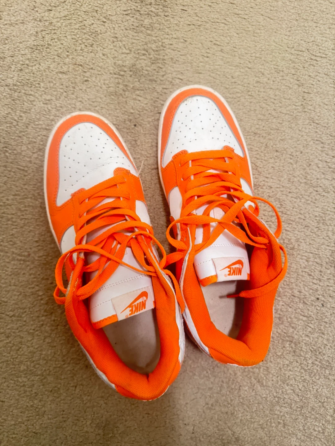 Nike Dunk Low Syracuse Orange & White - photo 2
