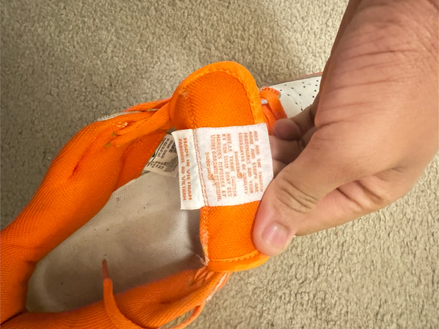 Nike Dunk Low Syracuse Orange & White - photo 3