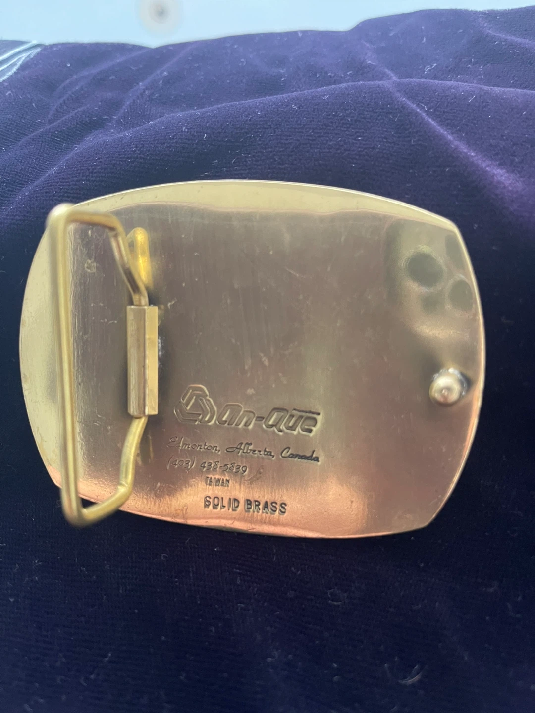 Cactus Drilling Belt Buckle, Solid Brass - photo 2