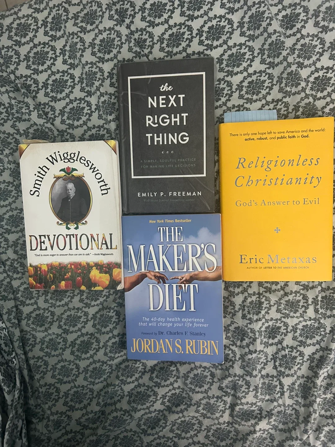 Set of 4 Books: Devotional, Next Right Thing, More