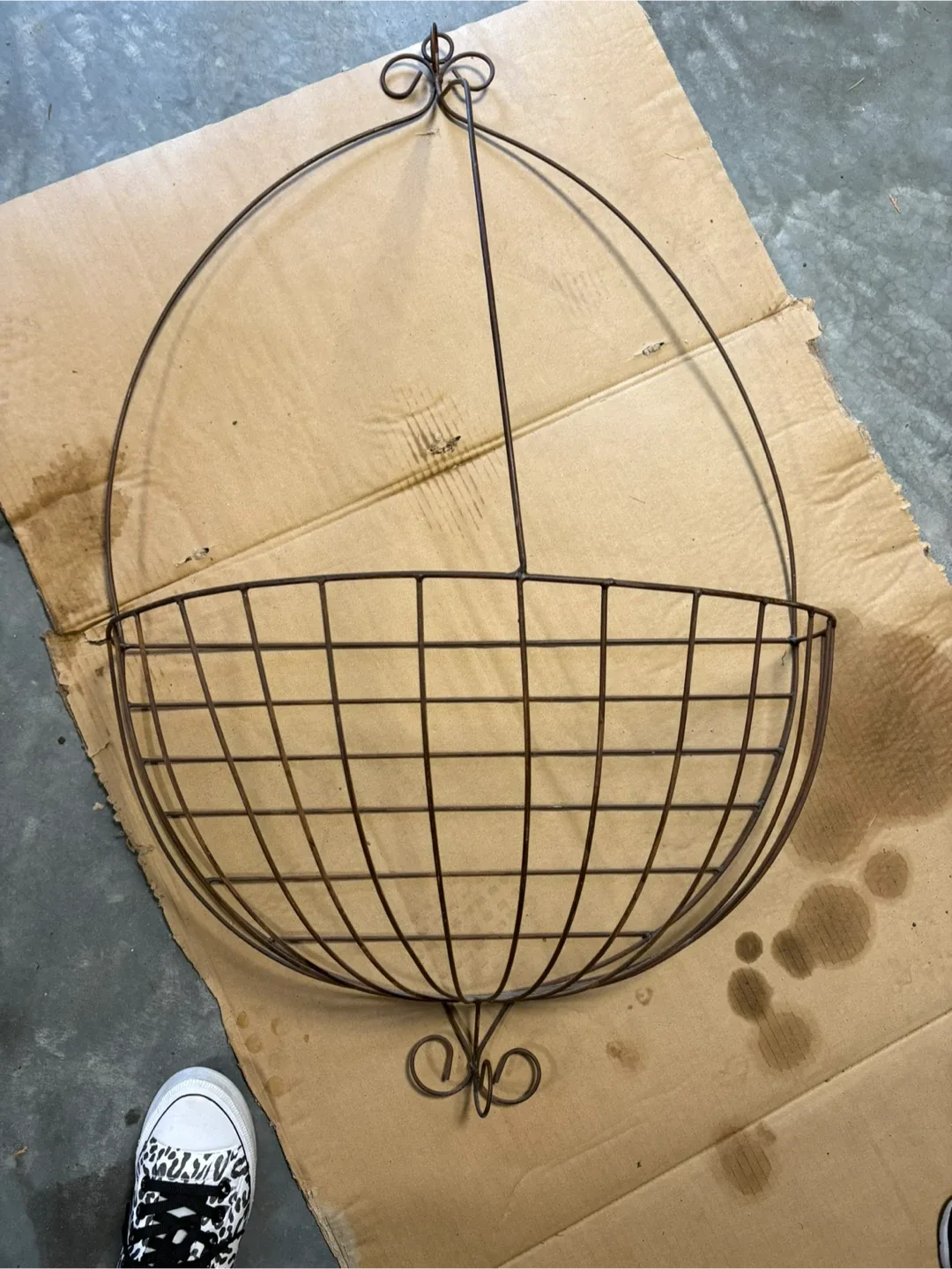 Hanging Wire Basket Planter