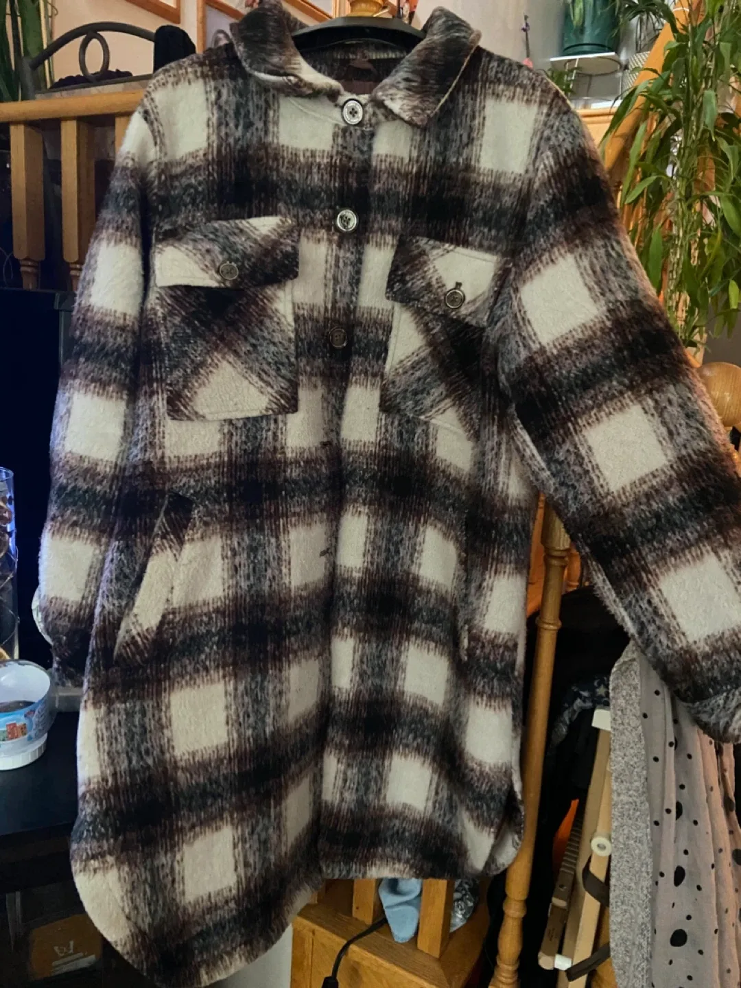 Two by Vince Camuto Plaid Jacket - Size Large image indicator(3)