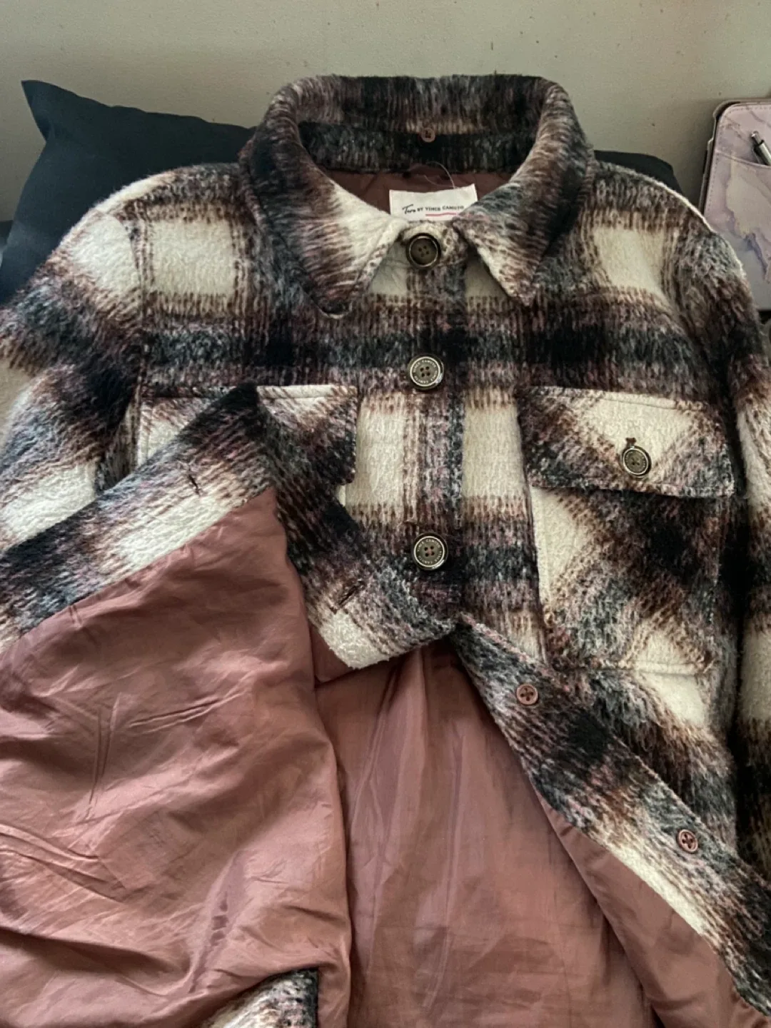 Two by Vince Camuto Plaid Jacket - Size Large image indicator(2)