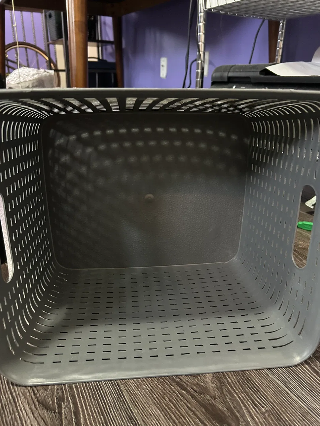Grey Woven Storage Basket image indicator(5)