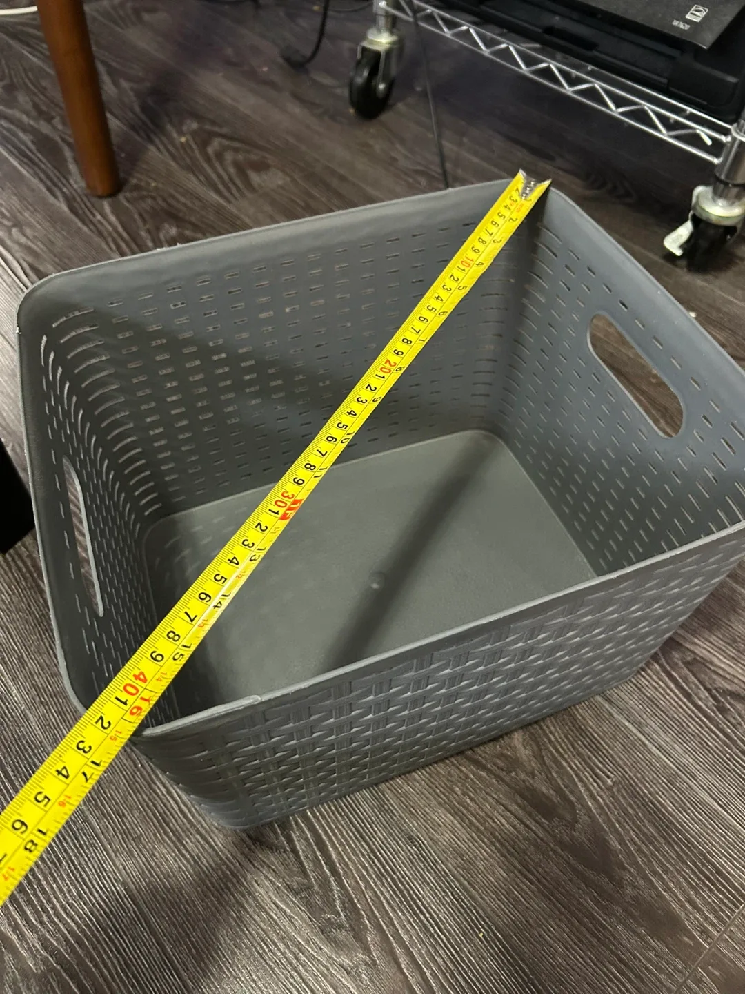 Grey Woven Storage Basket image indicator(4)